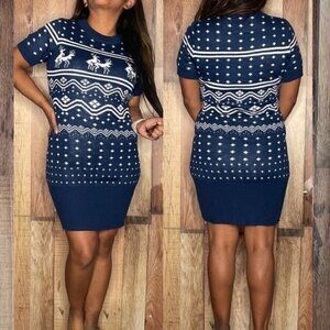 Christmas ugly sweater dress naughtyreindeer. Sz small